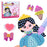 DQ25-1 Cartoon Princess DIY Beads Dotting Kit Painting Stickers Crafting Toy, Random Pattern - 1