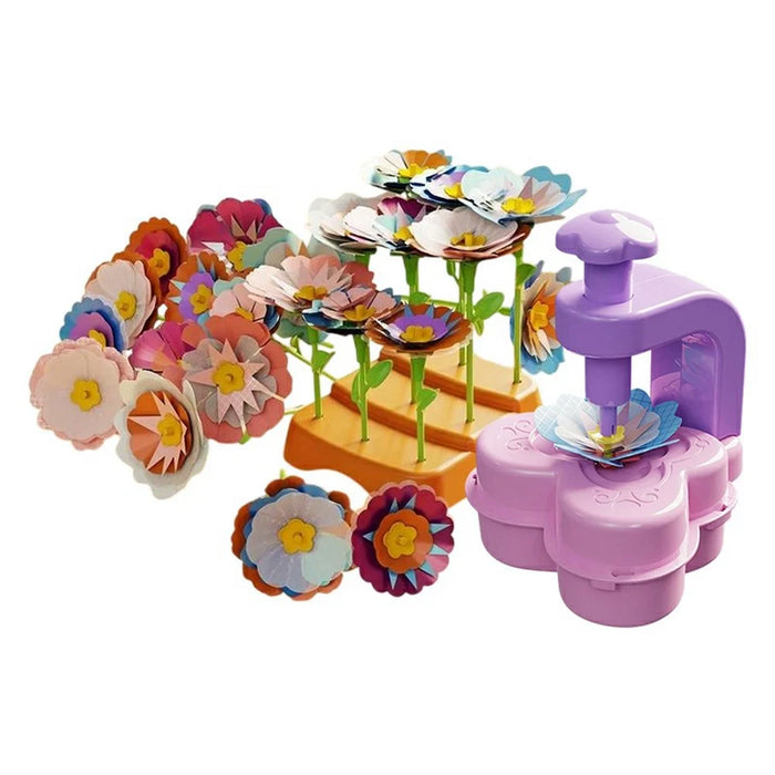 2629-T38A Creative DIY Flower Press Machine for Children Handmade Floral Arrangement Kit Set Educational Craft Gift - 1