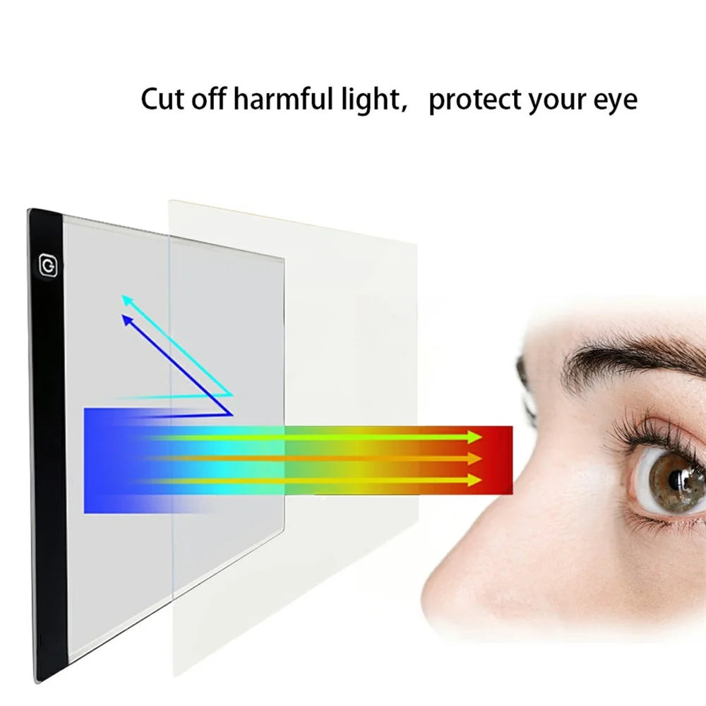K2 A4 Six-Level Copy Board Diamond Art Light Pad Ultra-Thin Drawing Sketching Tracing Light Box - 5