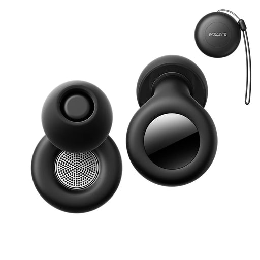 ESSAGER Noise Cancelling Sleeping Earplugs Noise Insulation Silicone Ear Protectors with Storage Case - Black - 2