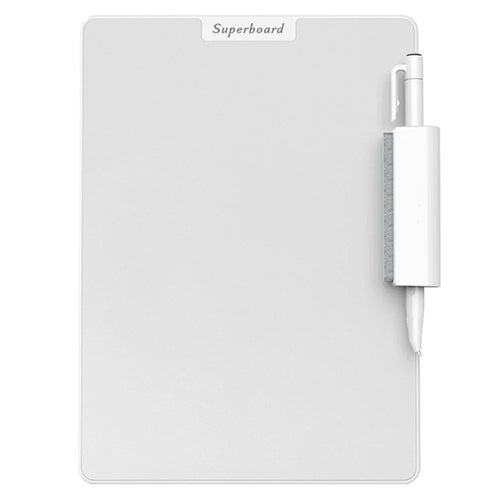 10 Inch ABS Plastic Magnetic Writing Tablet Nano Microcapsule Drawing Board with Eraser and Pen - White - 1