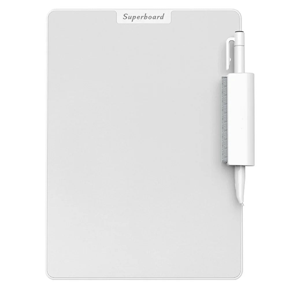10 Inch ABS Plastic Magnetic Writing Tablet Nano Microcapsule Drawing Board with Eraser and Pen - White - 1