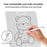 10 Inch ABS Plastic Magnetic Writing Tablet Nano Microcapsule Drawing Board with Eraser and Pen - White - 3