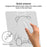 10 Inch ABS Plastic Magnetic Writing Tablet Nano Microcapsule Drawing Board with Eraser and Pen - White - 4