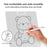 15 Inch ABS Plastic Magnetic Writing Tablet Nano Microcapsule Drawing Board with Eraser and Pen - White - 2