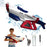 Y12 Electric Water Gun Toy with Light Effects Automatic / Manual Dual Mode Water Pistol Toy for Outdoor Play - Red / Blue - 1