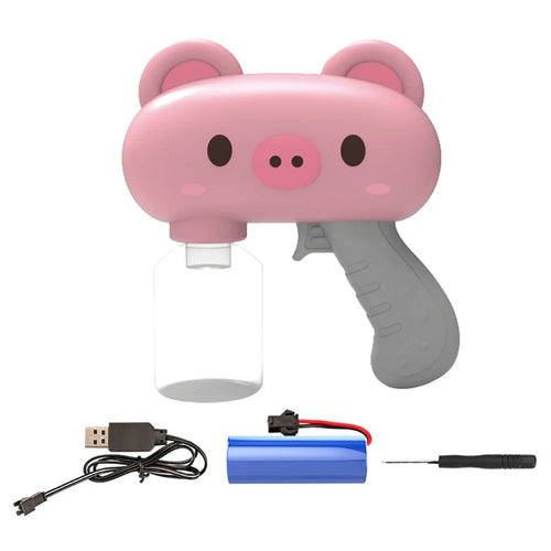 Y10 Cartoon Pig Electric Water Gun Toy Continuous Spray Water Pistol Toy for Kids Outdoor Play - 1