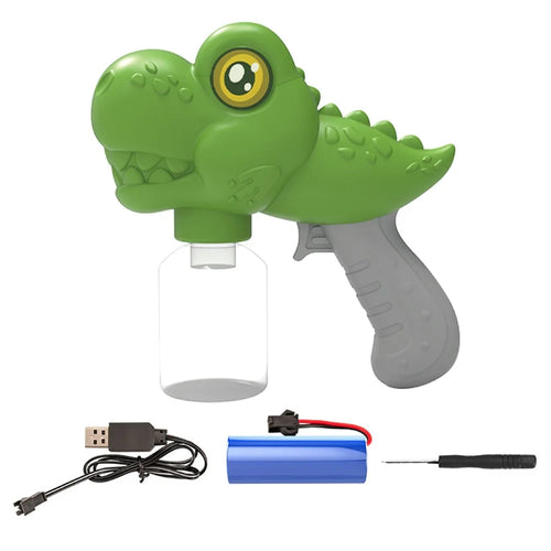 Y8 Cartoon Dinosaur Electric Water Gun Toy Continuous Spray Water Pistol Toy for Kids Outdoor Play - Green - 1