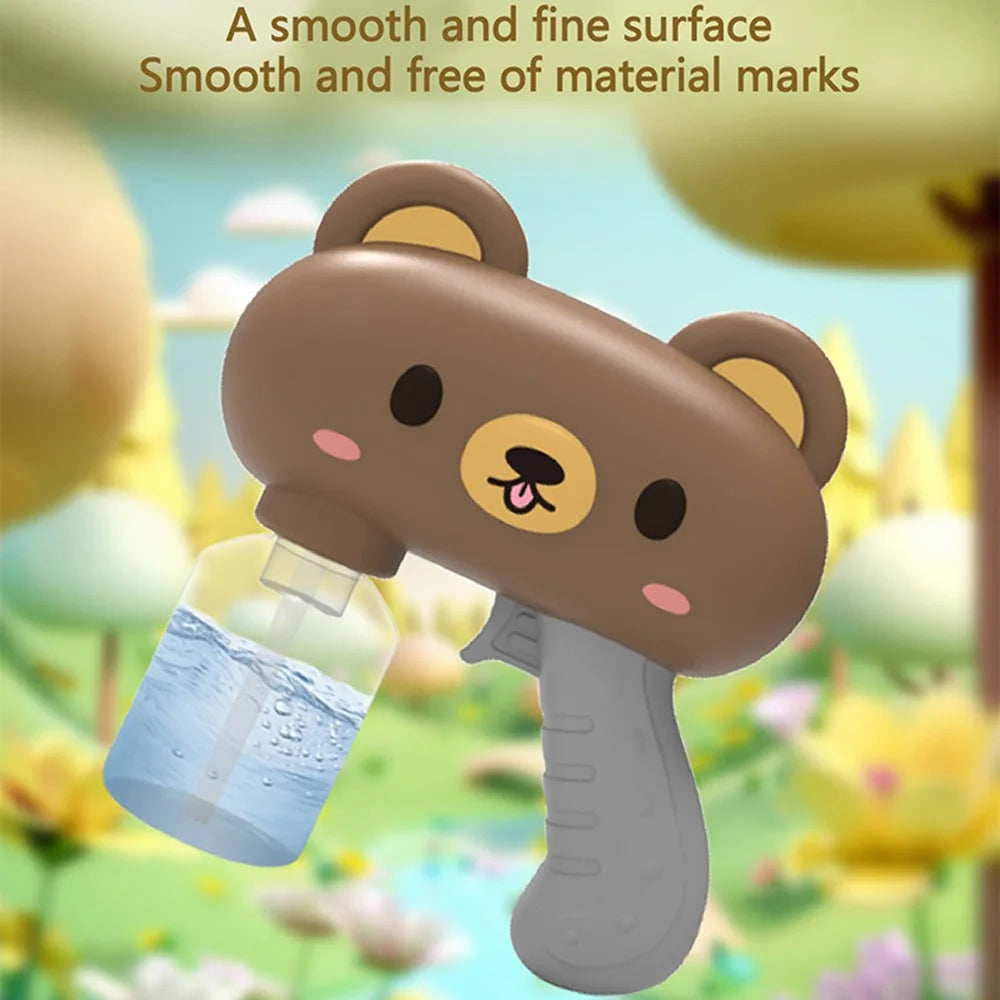 Y9 Electric Water Gun Cartoon Bear Design Continuous Spray High Pressure Water Gun Children Gift - Brown - 4