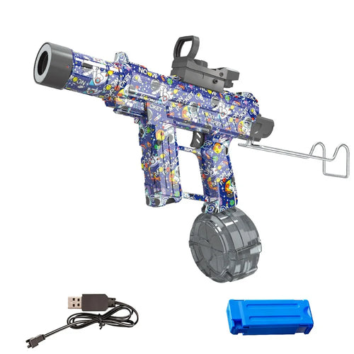 Y13-A Electric Water Gun Mist Blaster with LED Light 10m Range Outdoor Water Gun Toy Children Gift - Cosmic Blue - 1