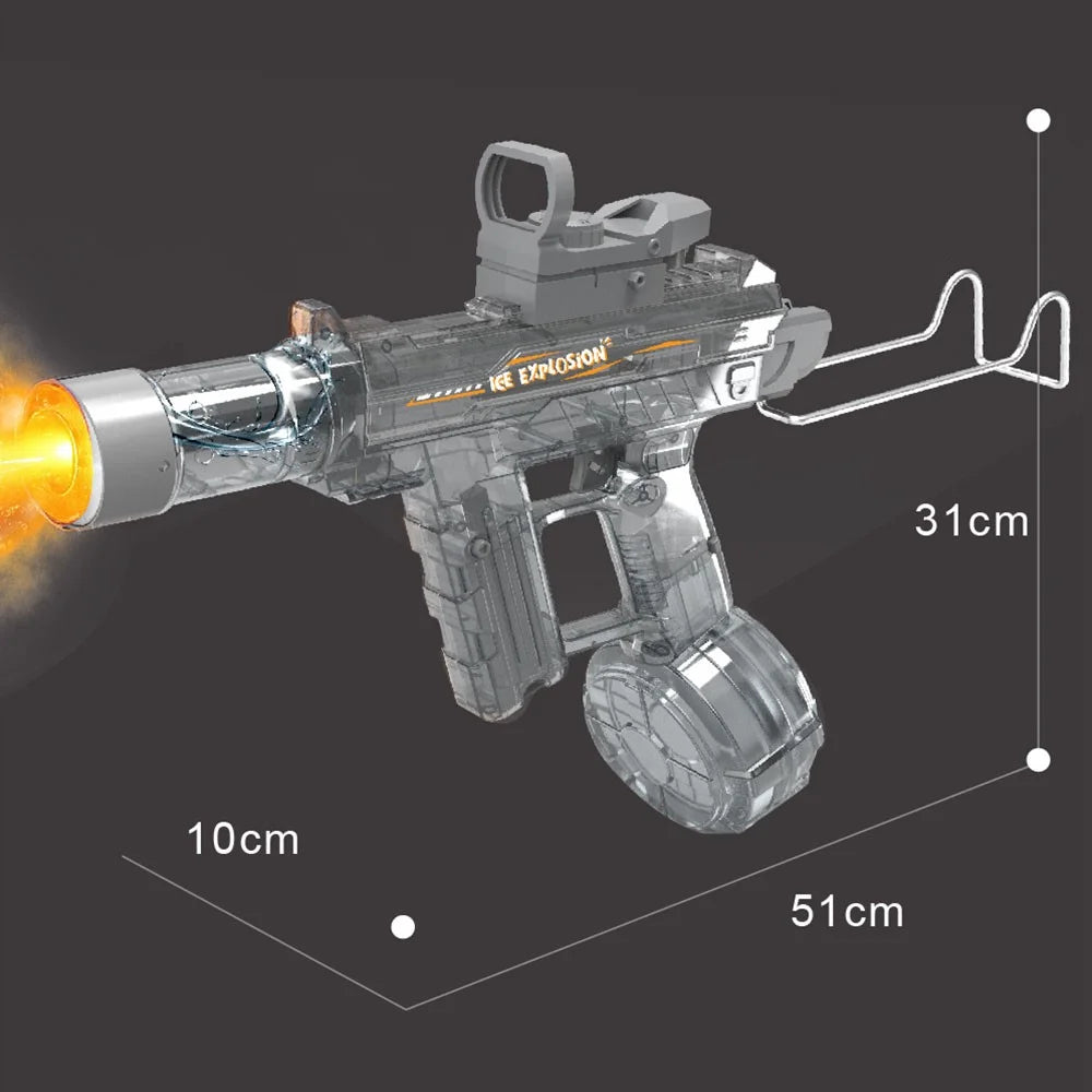 Y13-A Electric Water Gun Mist Blaster with LED Light 10m Range Outdoor Water Gun Toy Children Gift - Cosmic Blue - 5