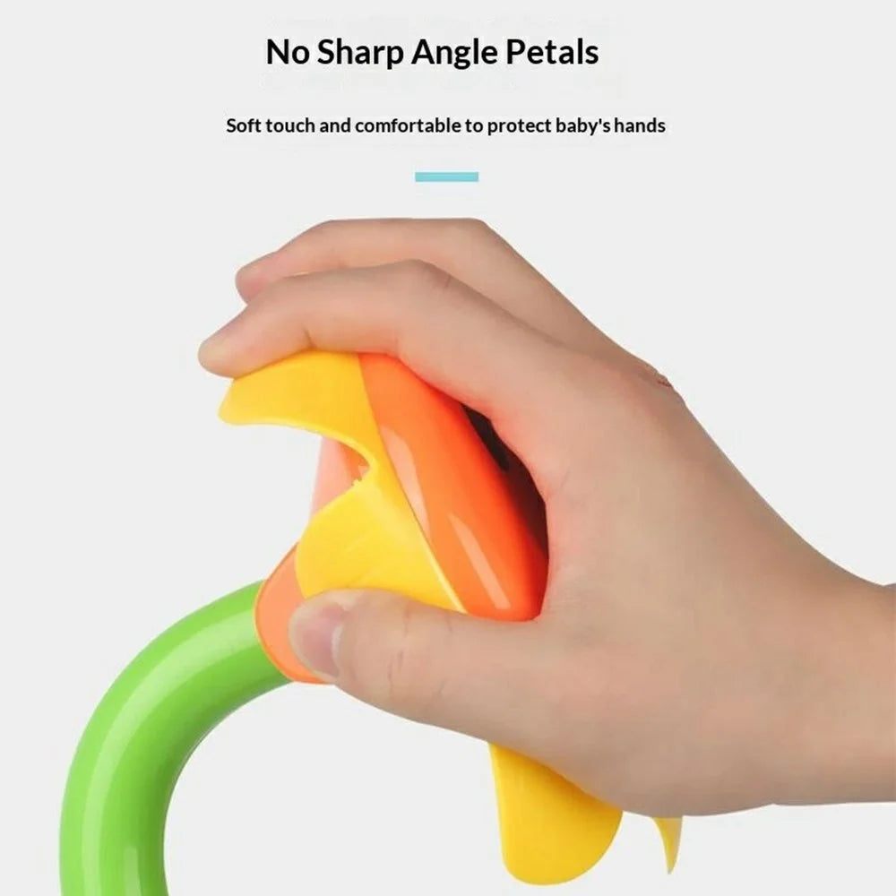 Sunflower Shape Children Bath Toy with Suction Cup Electric Water Spray Shower Toy for Baby Bathing - 2