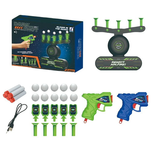 3361 Luminous Electric Floating Target Shooting Competition Game Set Outdoor Sport Toy Gift - Green - 1