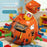X027-11A Dinosaur Money Bank Interactive Toy with 24 Swords Animal Barrel Hilarious Gag Game - Orange - 4