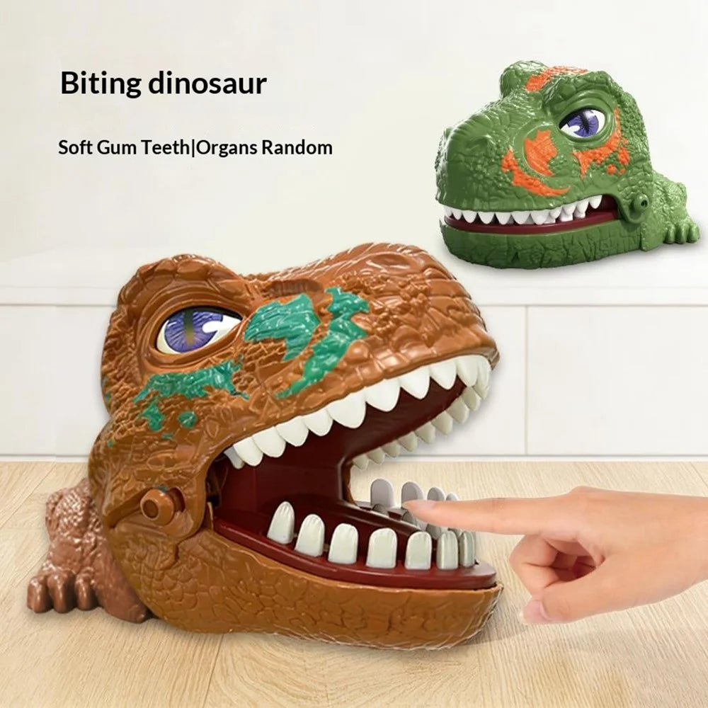 X023-113A Interactive Dinosaur Biting Hand Game Toy Kids Adults Interactive Desktop Game - Brown - 3