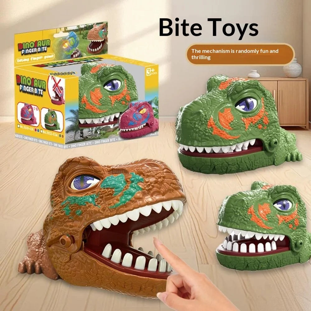 X023-113A Interactive Dinosaur Biting Hand Game Toy Kids Adults Interactive Desktop Game - Brown - 7