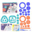 WH3336D 37Pcs Spirograph Drawing Set Kids Art Painting Designer Gear Ruler Template Stencil Creative DIY Educational Toy - 1