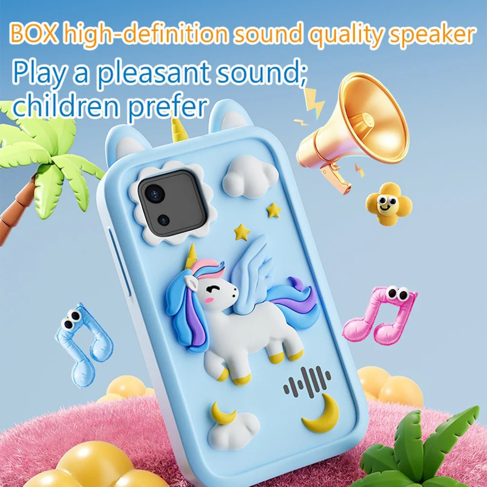 K8 2.8 Inch IPS Touch Screen Kids Camera Dual Lens Toddler Educational Phone Toy Cartoon Mobile Music Player - Pink - 6