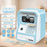 MZL6813A Kids ATM-Style Piggy Bank Smart Fingerprint Password Savings Box Electronic Money Bank with Cards - Blue - 2