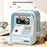 MZL6813A Kids ATM-Style Piggy Bank Smart Fingerprint Password Savings Box Electronic Money Bank with Cards - Blue - 5