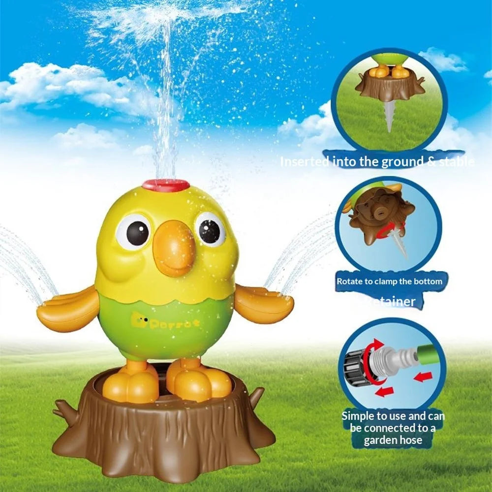 DB25839  /  DB25840 Kids Water Spraying Parrot Sprinkler Toy Garden Beach Summer Outdoor Water Sprayer Play Toy - Water Column Style - 4