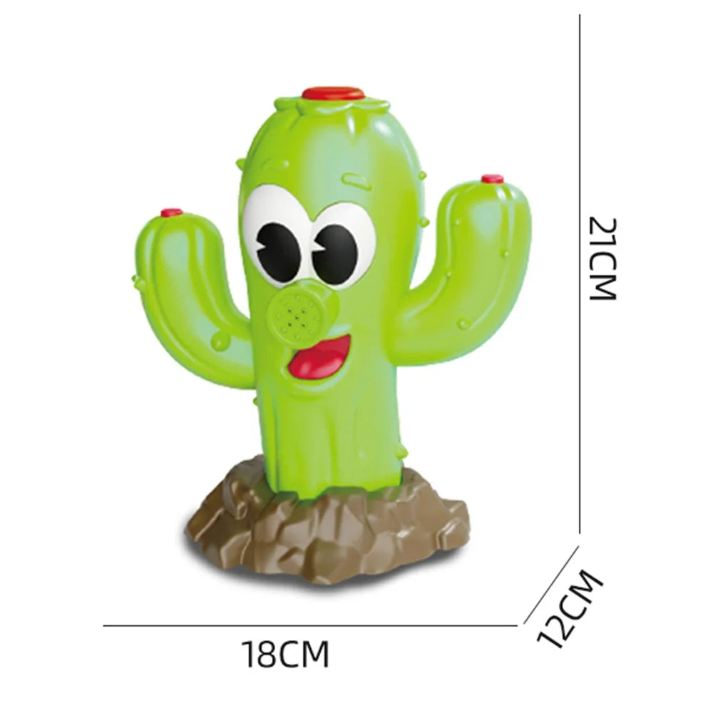 DB25816 Cactus-Shaped Water Sprinkler Toy Rotating Multi-Hole Water Pressure Automatic Spray Toy for Outdoor Lawn Garden - 5