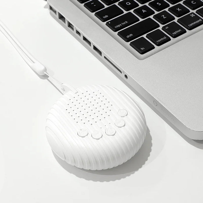 Q3 Portable Baby Sound Machine Auto Cry Detection 10 Sounds White Noise Sleep Soother - White - 5