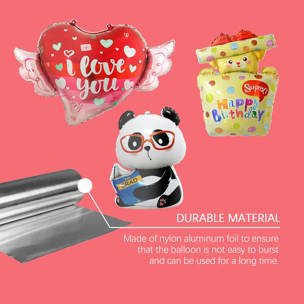 DOWMOO Cartoon Balloon with Air Pump Foil Balloon for Valentine Wedding Birthday Party Decoration - Cupid's Arrow - 6