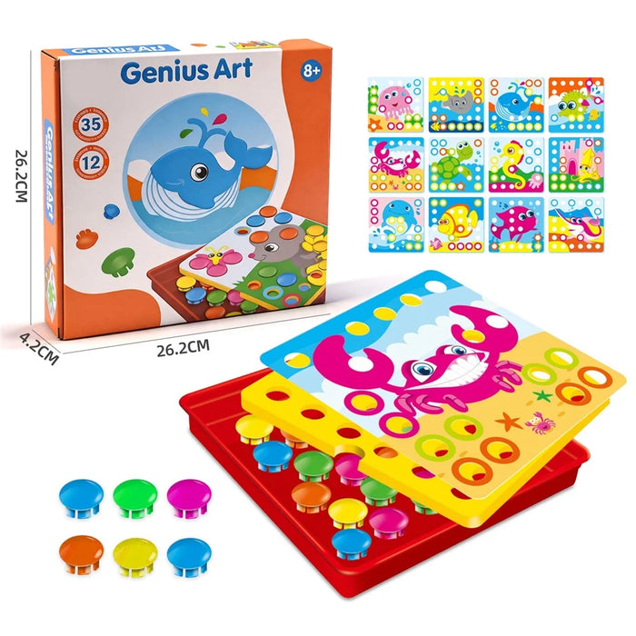 DIY Children Puzzle Geometric Gear Logic Training Early Educational Toy for Kids - WH2161 - 1