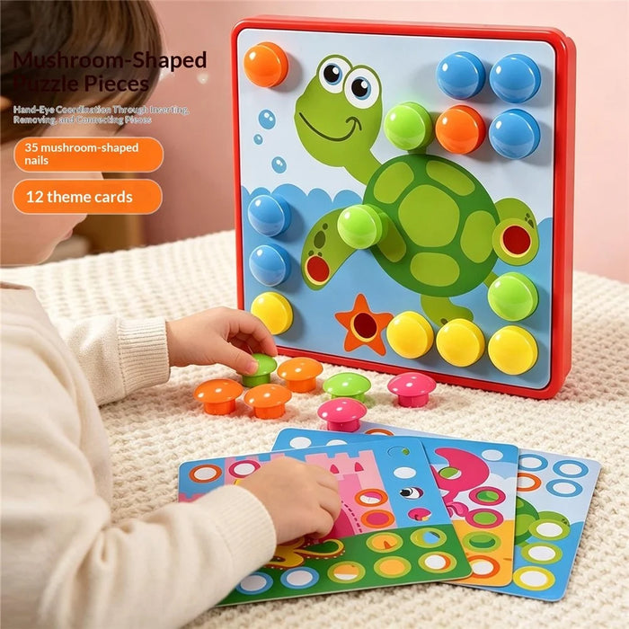 DIY Children Puzzle Geometric Gear Logic Training Early Educational Toy for Kids - WH2161 - 4