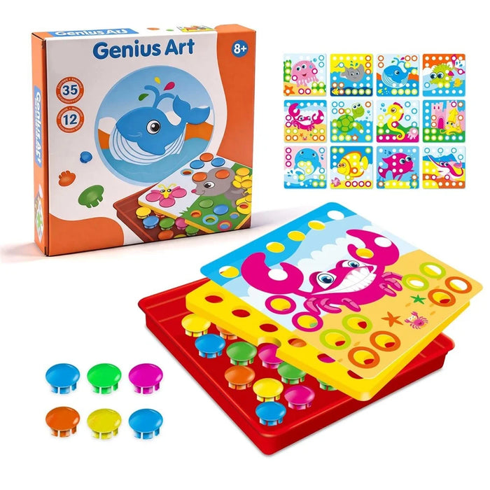 DIY Children Puzzle Geometric Gear Logic Training Early Educational Toy for Kids - WH2161 - 5