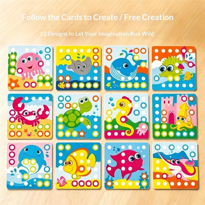 DIY Children Puzzle Geometric Gear Logic Training Early Educational Toy for Kids - WH2161 - 7