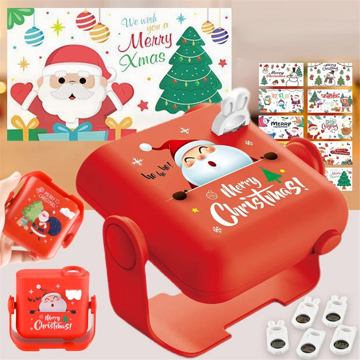 666 Christmas Projector Lights Toy 360-degree Rotating Xmas Projection Lights for Christmas Decorations (Random Pattern) - 2