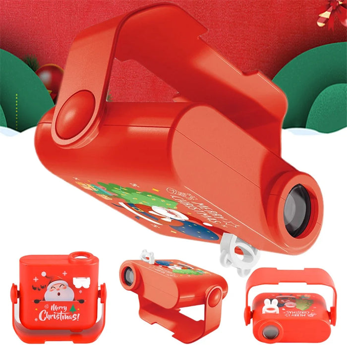 666 Christmas Projector Lights Toy 360-degree Rotating Xmas Projection Lights for Christmas Decorations (Random Pattern) - 3