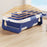 RJ307 Collapsible TPE+PP Infant Baby Bath Tub with Thermometer for Newborn Toddler - Blue - 4