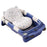RJ307 Newborn Bathtub TPE+PP Infant Baby Bath Tub with Soft Cushion - Blue - 1