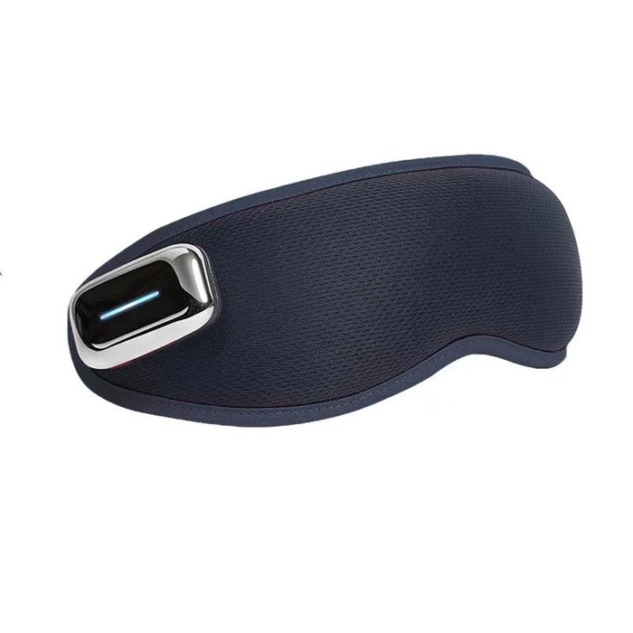 CKGO Y09-Plus Decompression Bluetooth-compatible Music Player Eye Mask Sleep Shading Eye Massage Mask, Magnetic Battery Powered - Dark Blue - 1