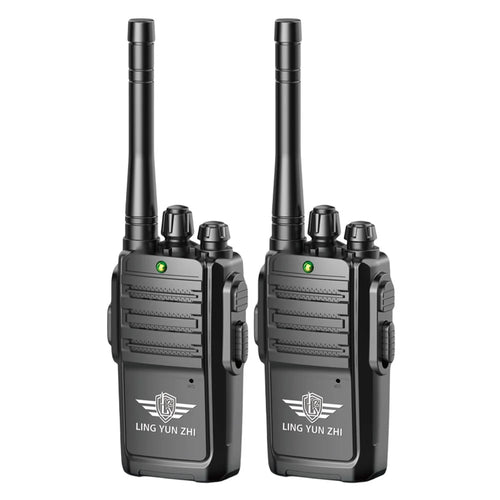 LZ031 1 Pair Kids Walkie Talkies Gifts Voice Call Family Walkie Talkie for Camping Hiking Indoor Outdoor - Black - 1