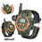060 2Pcs Kids Mini Walkie Talkie Watch Hands-Free Talking Flashlight Compass Rechargeable Interphone - 2