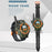 060 2Pcs Kids Mini Walkie Talkie Watch Hands-Free Talking Flashlight Compass Rechargeable Interphone - 4