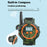 060 2Pcs Kids Mini Walkie Talkie Watch Hands-Free Talking Flashlight Compass Rechargeable Interphone - 7