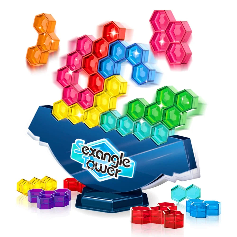 929-27 Children Tower Balancing Stacking Game Fun Tetris Balance Game Educational Gift for Kids - 1
