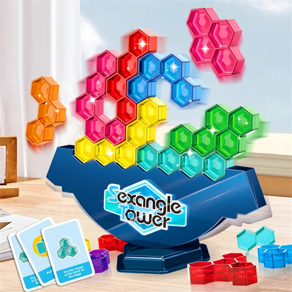 929-27 Children Tower Balancing Stacking Game Fun Tetris Balance Game Educational Gift for Kids - 2