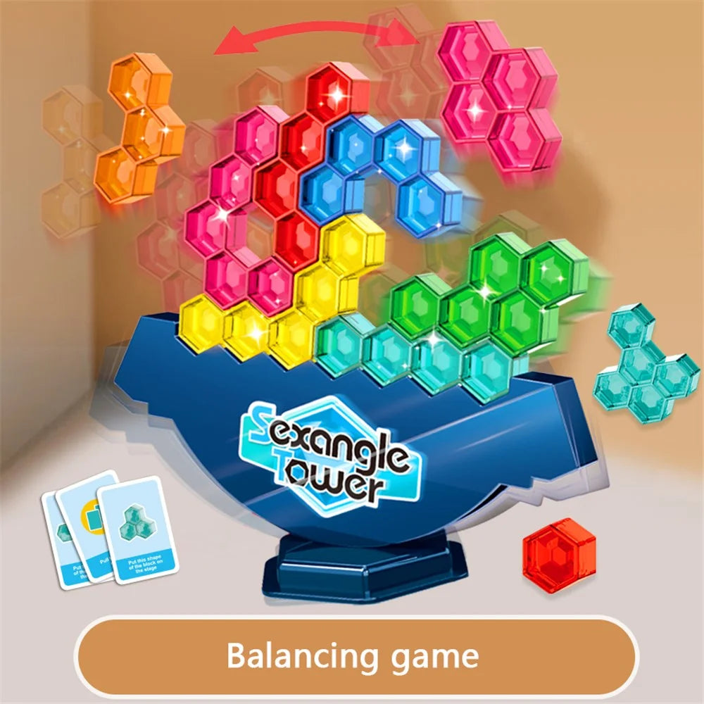 929-27 Children Tower Balancing Stacking Game Fun Tetris Balance Game Educational Gift for Kids - 3