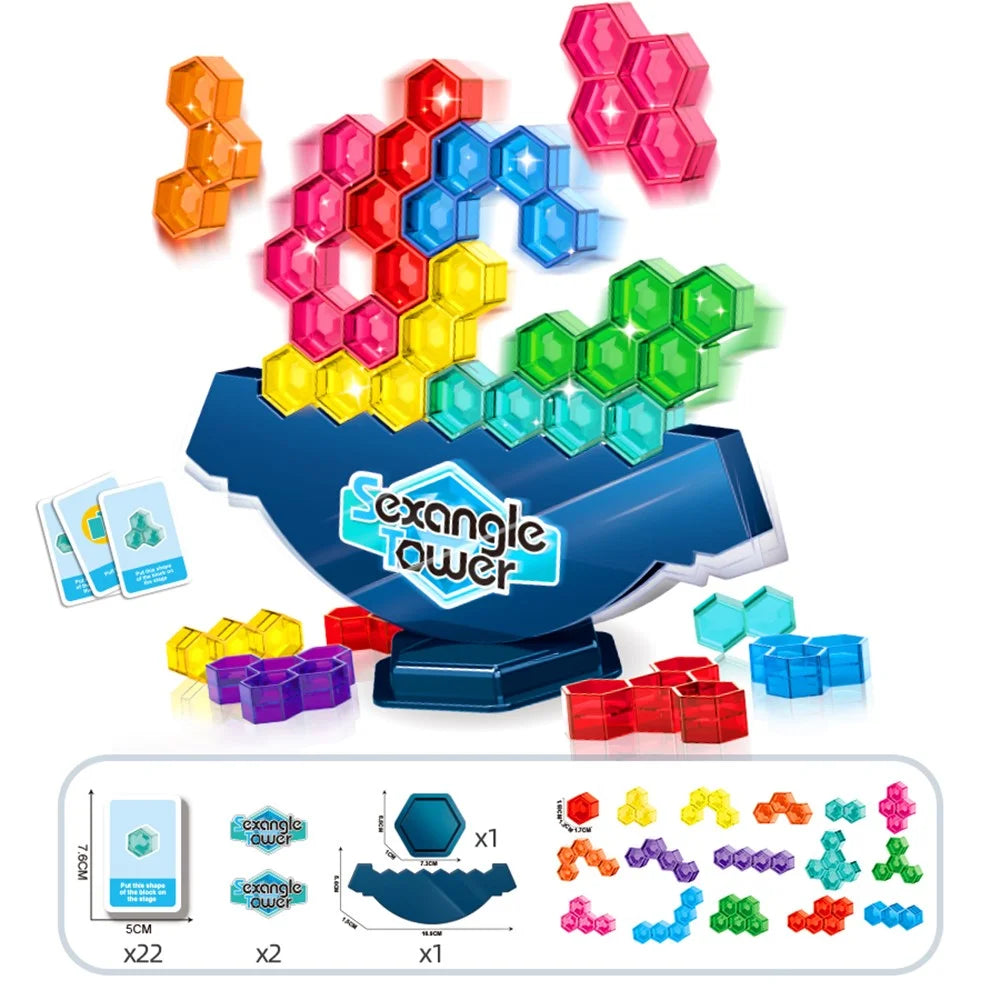 929-27 Children Tower Balancing Stacking Game Fun Tetris Balance Game Educational Gift for Kids - 5