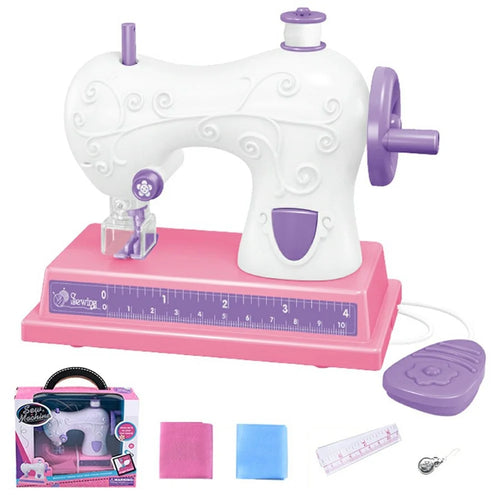 7810 Sewing Machine Toy DIY Craft Girls Children Pretend Play Interesting Toy - 1