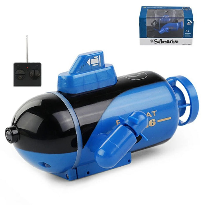 777-589 RC Submarine Toy Diving Boat Remote Control Electric Rechargeable Toy - Blue - 1