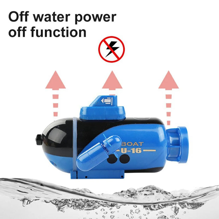 777-589 RC Submarine Toy Diving Boat Remote Control Electric Rechargeable Toy - Blue - 5