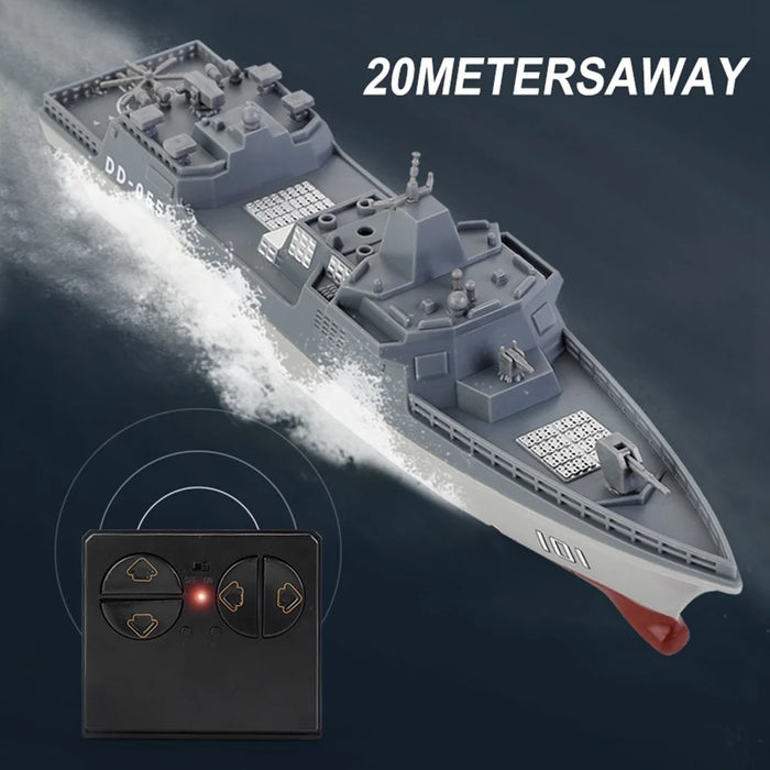 777-583 Mini 2.4G RC Boat Electric Military Aviation Model High-Speed Remote Ccontrol Destroyer Toy Boat - 6