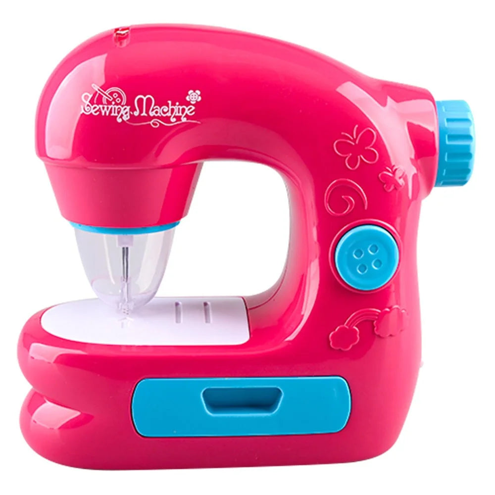 JJT7801 Kids DIY Electric Sewing Machine Toy Set for Girls, Non-Woven Fabric Craft Kit Pretend Play Tailor Toy - 1
